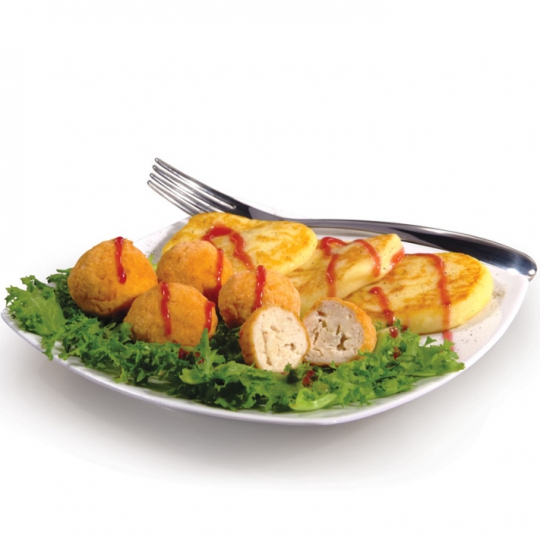 Crocchette di pollo e Crocchette di patate in busta