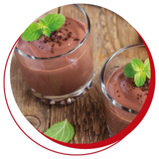 Mousse al cacao - scatola 5 porzioni