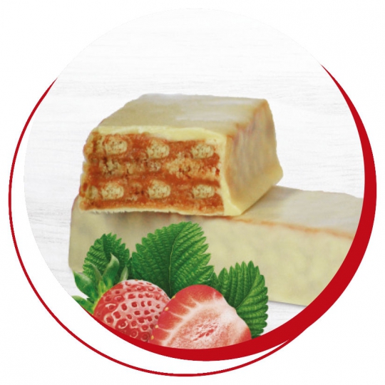 Barretta croccante alla fragola - scatola 5 porzioni