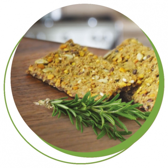 Crackers al rosmarino - scatola 4 porzioni
