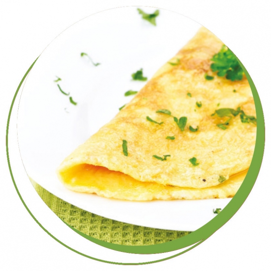 Omelette al sapore di erbette - scatola 5 porzioni