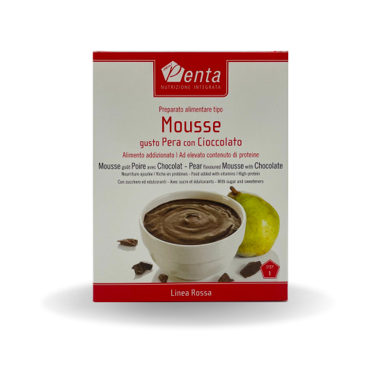 Mousse gusto pera con cioccolato