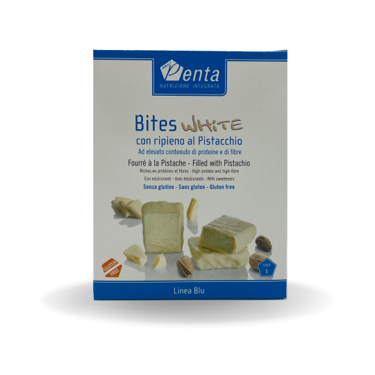 Barrettine BITES  white con ripieno al pistacchio senza glutine scatola 4 porzioni