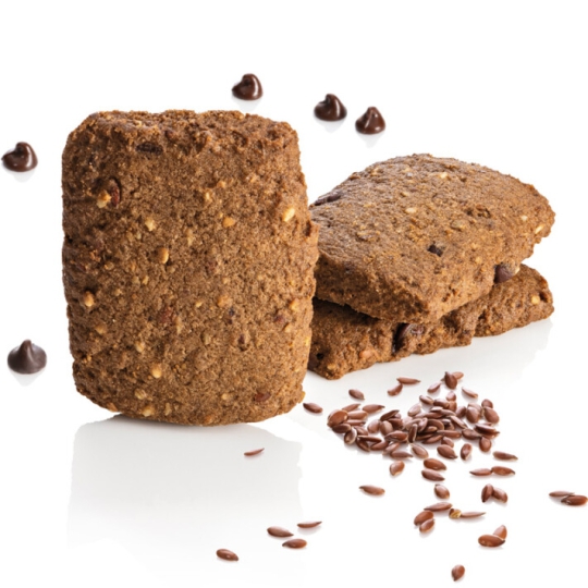 Biscotti con gocce di cioccolato e semi di lino - 4 porzioni